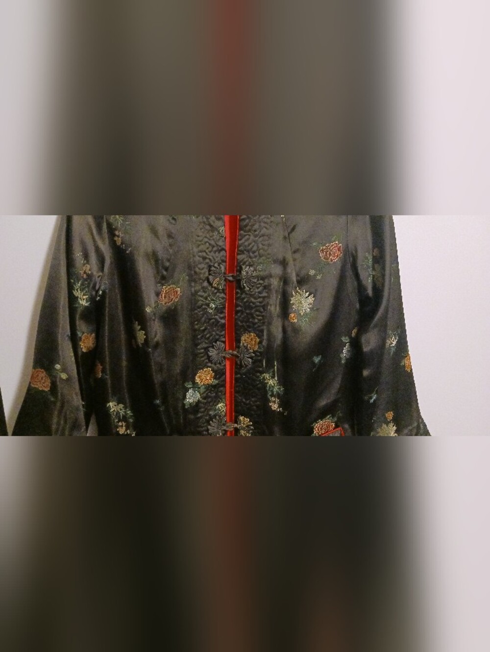 Vintage Chinese Silk Brocade Reversible Mandarin Jacket Small (Read Description) - Picture 2 of 16